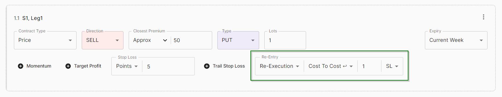 Re-Execution Cost To Cost Reverse
